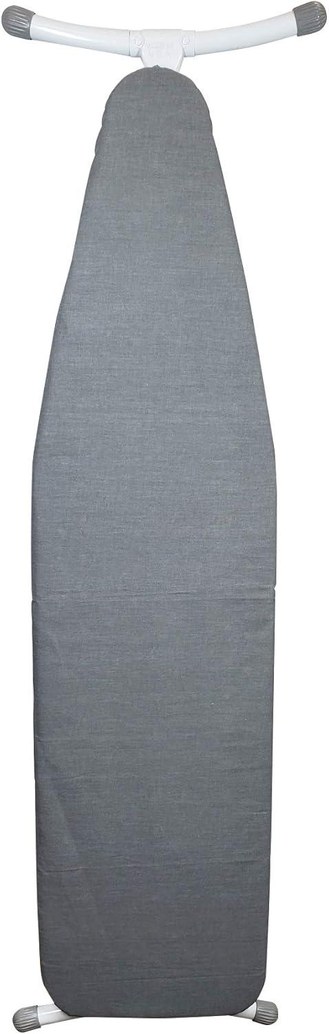 imageHomz TLeg Clothes Ironing Board Portable Compact Foldable Standard Size Adjustable Height with Foam Pad ampamp Cotton Cover Charcoal GrayCharcoal Gray