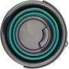 imageHOMZ 2211048DC12 Store N StowTM 10 Liter Square Bucket with Handle Grey and Teal Collapsible StorageSet of 1