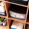 imageHOMZ 2Pack 1Drawer Storage Cart Clear Plastic Container 15quot Wide Body Black Frame  Organizing Drawer Containers for Home Bathroom Bedroom Office and ClassroomBlack frame with clear drawers