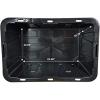imageHOMZ 2Pack Durabilt Heavy Duty Plastic Storage Bins with Lids 27 Gallon GreenRed  Stackable Container Boxes for Holiday Attic and Garage OrganizationBlack BaseYellow Lid