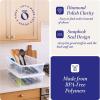 imageHOMZ 2Pack Snaplock Large Clear Plastic Storage Organizer Bins wLids 56 Quart White  Stackable Container Boxes for Bedroom Bathroom Garage and Office OrganizationWhite Lid