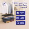 imageHOMZ 2Pack Snaplock Large Clear Plastic Storage Organizer Bins wLids 56 Quart White  Stackable Container Boxes for Bedroom Bathroom Garage and Office OrganizationGray Lid