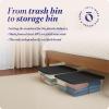 imageHOMZ 2Pack Snaplock Large Clear Plastic Storage Organizer Bins wLids 56 Quart White  Stackable Container Boxes for Bedroom Bathroom Garage and Office OrganizationGray Lid