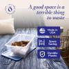 imageHOMZ 2Pack Snaplock Large Clear Plastic Storage Organizer Bins wLids 56 Quart White  Stackable Container Boxes for Bedroom Bathroom Garage and Office OrganizationBlue Lid