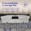 imageHOMZ 2Pack Under Bed Storage Clear Plastic Containers with Lids 56 Quart Gray Latch  Stackable Underbed Organizer Bins for Shoes Bags Clothes and TowelsGrey