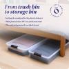 imageHOMZ 2Pack Under Bed Storage Clear Plastic Containers with Lids 56 Quart Gray Latch  Stackable Underbed Organizer Bins for Shoes Bags Clothes and TowelsGrey