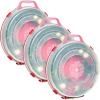 imageHOMZ 6Pack Seasonal Holiday Decorative Wreath Storage Organizer 24 Inch Red ampamp Clear  Stackable Plastic Containers for Christmas Ornament Decorations