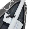 imageHomz TLeg Clothes Ironing Board Portable Compact Foldable Standard Size Adjustable Height with Foam Pad ampamp Cotton Cover Charcoal GrayGray Lattice