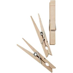 imageHOMZ Wood Clothes Pins 96Count48 Count