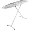 imageHomz TLeg Clothes Ironing Board Portable Compact Foldable Standard Size Adjustable Height with Foam Pad ampamp Cotton Cover Charcoal GrayGray Marble